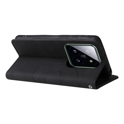 KT Leather Series-1 Phone Shell for Xiaomi 14 Pro Case Splicing PU Leather Shockproof Cover