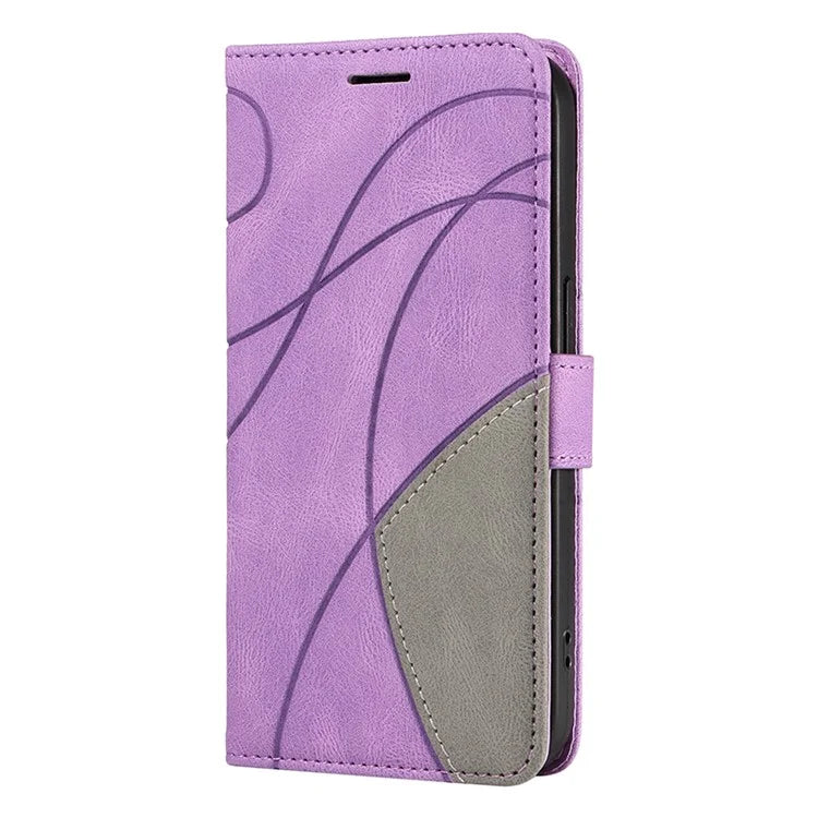 KT Leather Series-1 For Xiaomi Redmi 13C 4G / Poco C65 4G Case Splicing PU Leather Anti-fall Phone Cover
