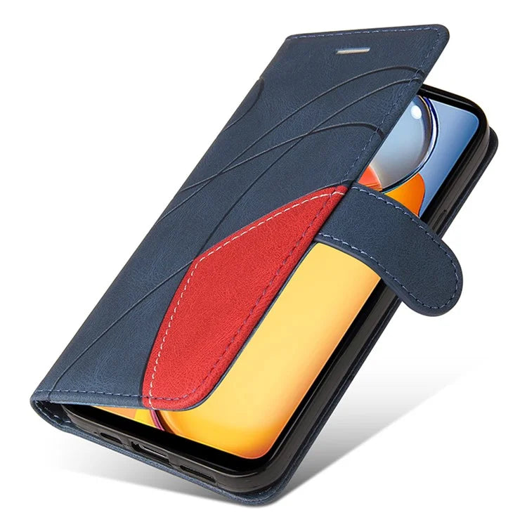 KT Leather Series-1 For Xiaomi Redmi 13C 4G / Poco C65 4G Case Splicing PU Leather Anti-fall Phone Cover