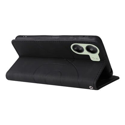 KT Leather Series-1 For Xiaomi Redmi 13C 4G / Poco C65 4G Case Splicing PU Leather Anti-fall Phone Cover