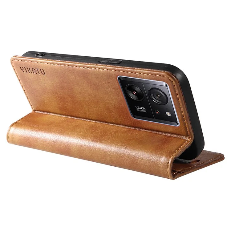YIKATU YK-006 For Xiaomi 13T / 13T Pro / Redmi K60 Ultra Case PU Leather Litchi Texture Wallet Cover