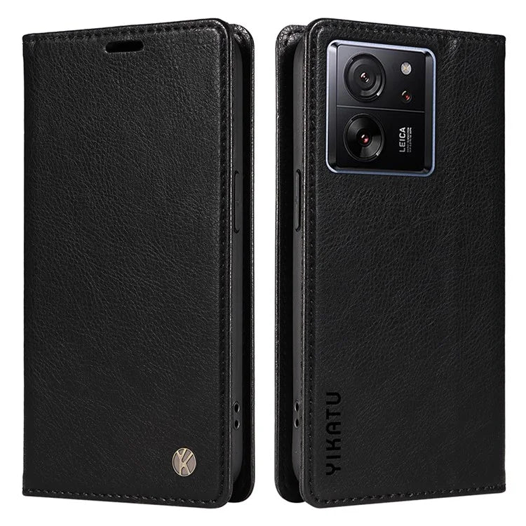 YIKATU YK-006 For Xiaomi 13T / 13T Pro / Redmi K60 Ultra Case PU Leather Litchi Texture Wallet Cover