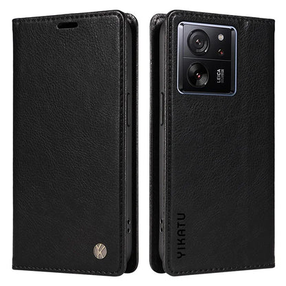 YIKATU YK-006 For Xiaomi 13T / 13T Pro / Redmi K60 Ultra Case PU Leather Litchi Texture Wallet Cover