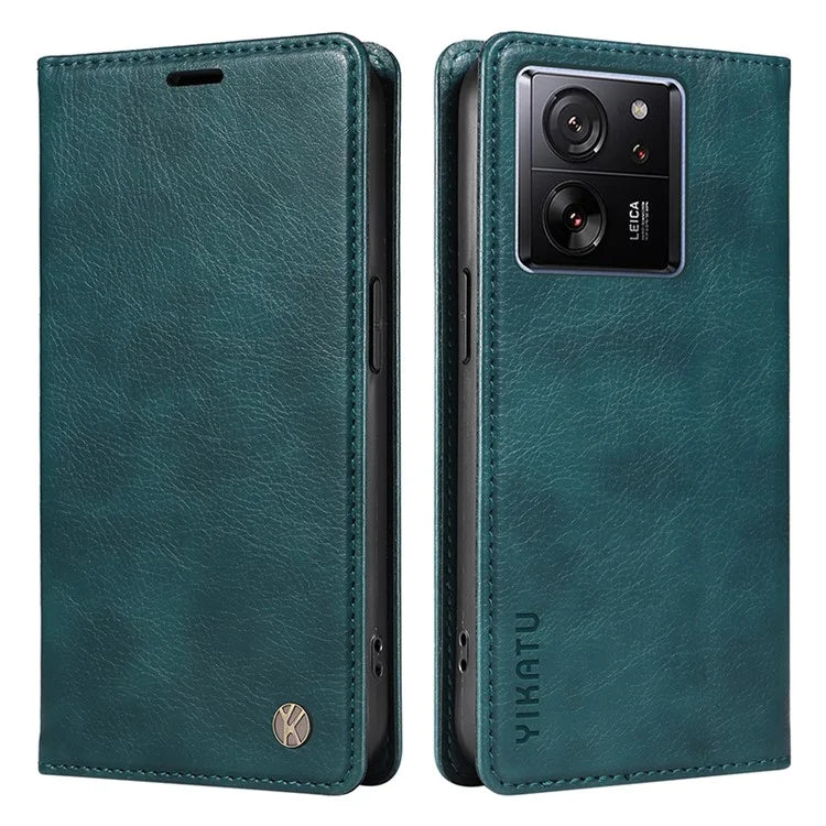 YIKATU YK-006 For Xiaomi 13T / 13T Pro / Redmi K60 Ultra Case PU Leather Litchi Texture Wallet Cover