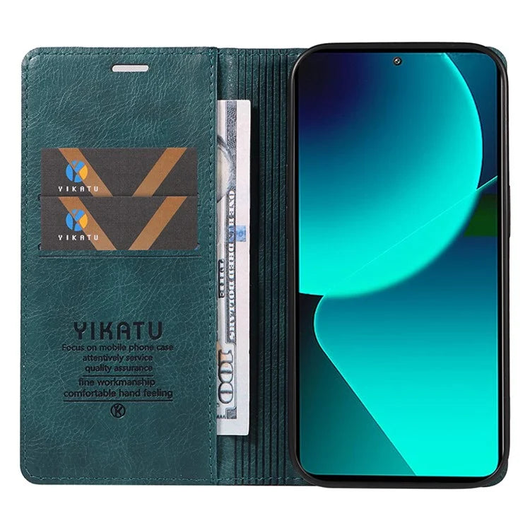 YIKATU YK-006 For Xiaomi 13T / 13T Pro / Redmi K60 Ultra Case PU Leather Litchi Texture Wallet Cover