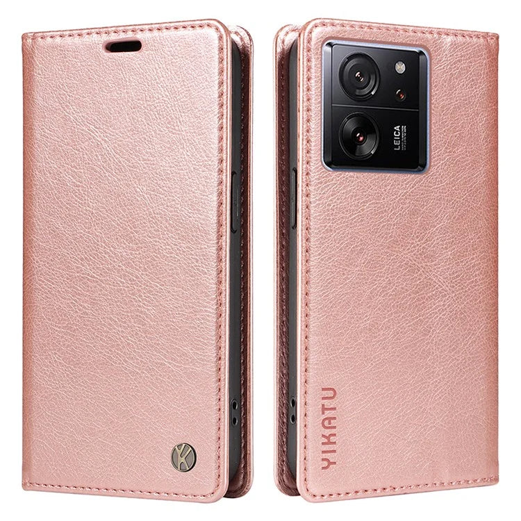 YIKATU YK-006 For Xiaomi 13T / 13T Pro / Redmi K60 Ultra Case PU Leather Litchi Texture Wallet Cover
