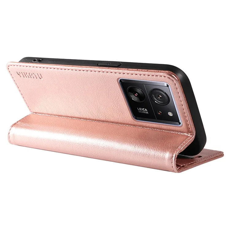 YIKATU YK-006 For Xiaomi 13T / 13T Pro / Redmi K60 Ultra Case PU Leather Litchi Texture Wallet Cover