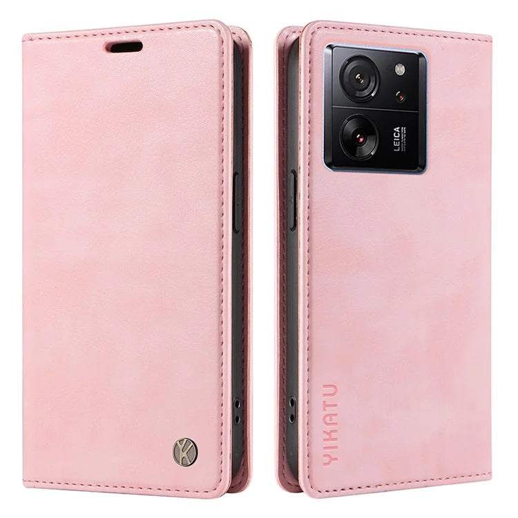 YIKATU YK-006 For Xiaomi 13T / 13T Pro / Redmi K60 Ultra Case PU Leather Litchi Texture Wallet Cover
