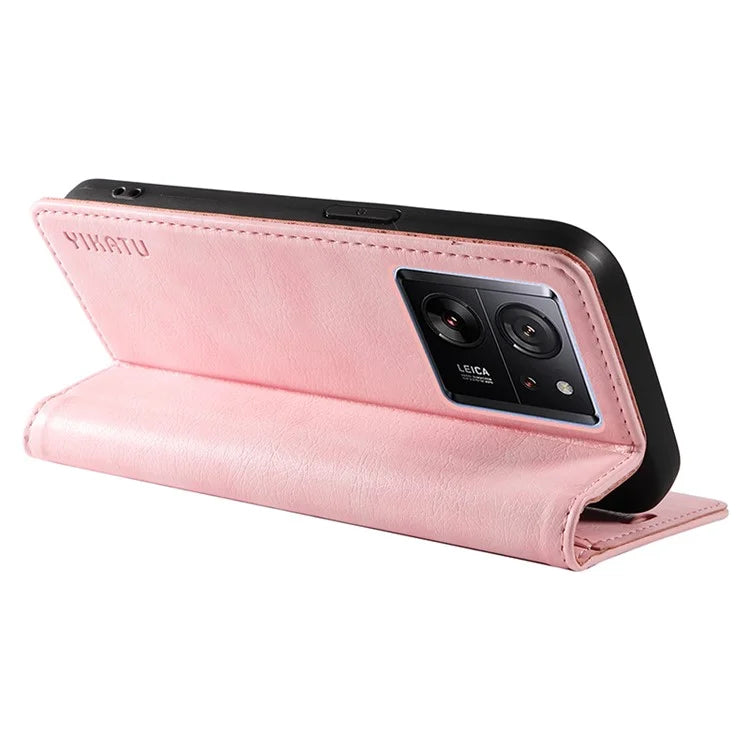 YIKATU YK-006 For Xiaomi 13T / 13T Pro / Redmi K60 Ultra Case PU Leather Litchi Texture Wallet Cover