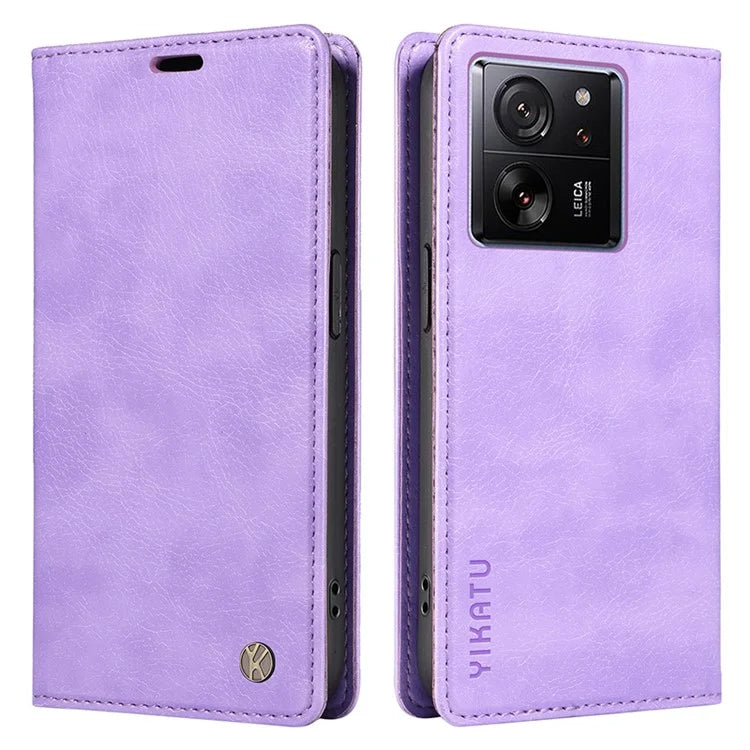 YIKATU YK-006 For Xiaomi 13T / 13T Pro / Redmi K60 Ultra Case PU Leather Litchi Texture Wallet Cover