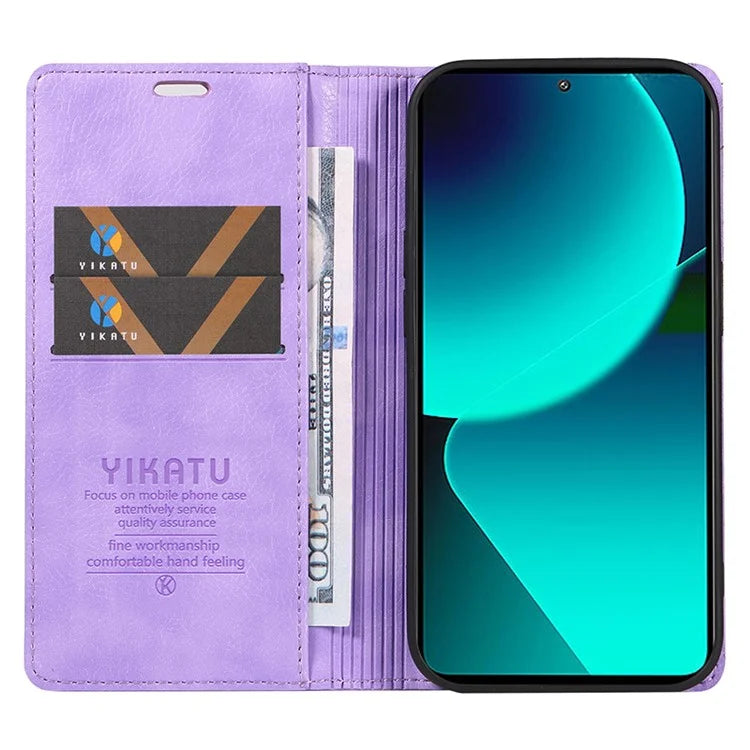 YIKATU YK-006 For Xiaomi 13T / 13T Pro / Redmi K60 Ultra Case PU Leather Litchi Texture Wallet Cover