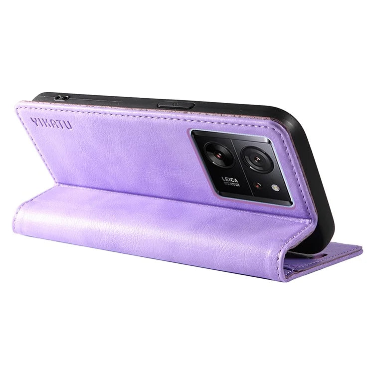 YIKATU YK-006 For Xiaomi 13T / 13T Pro / Redmi K60 Ultra Case PU Leather Litchi Texture Wallet Cover