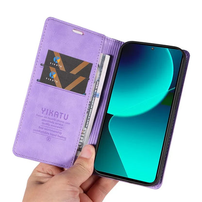 YIKATU YK-006 For Xiaomi 13T / 13T Pro / Redmi K60 Ultra Case PU Leather Litchi Texture Wallet Cover