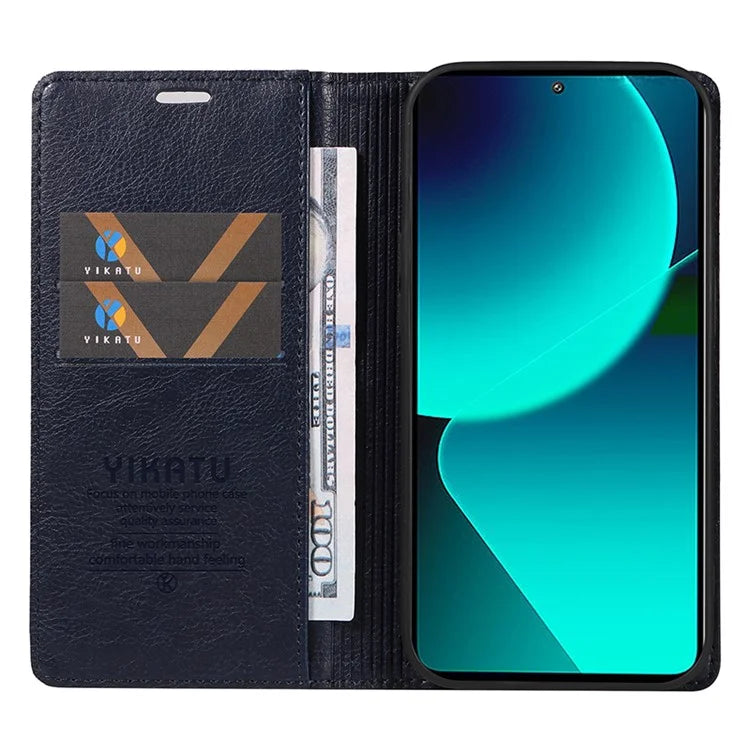 YIKATU YK-006 For Xiaomi 13T / 13T Pro / Redmi K60 Ultra Case PU Leather Litchi Texture Wallet Cover
