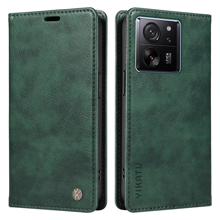 YIKATU YK-006 For Xiaomi 13T / 13T Pro / Redmi K60 Ultra Case PU Leather Litchi Texture Wallet Cover
