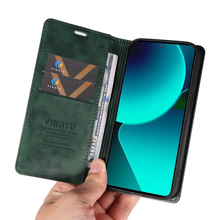 YIKATU YK-006 For Xiaomi 13T / 13T Pro / Redmi K60 Ultra Case PU Leather Litchi Texture Wallet Cover