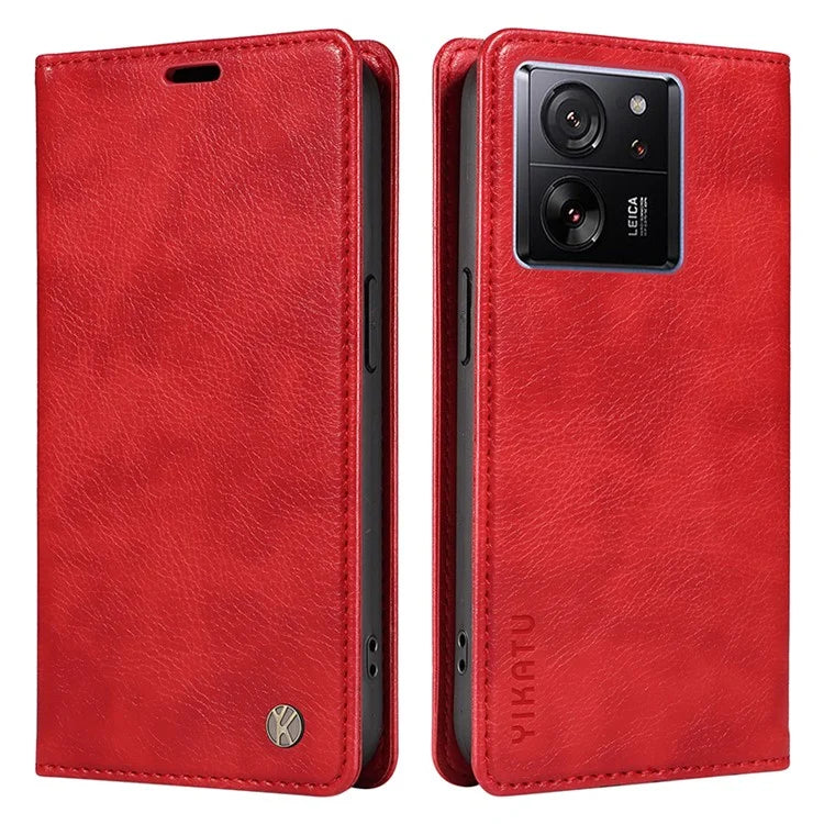 YIKATU YK-006 For Xiaomi 13T / 13T Pro / Redmi K60 Ultra Case PU Leather Litchi Texture Wallet Cover