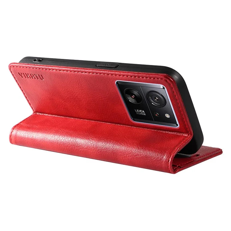 YIKATU YK-006 For Xiaomi 13T / 13T Pro / Redmi K60 Ultra Case PU Leather Litchi Texture Wallet Cover
