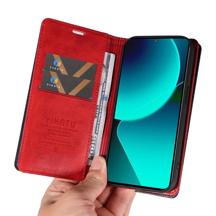 YIKATU YK-006 For Xiaomi 13T / 13T Pro / Redmi K60 Ultra Case PU Leather Litchi Texture Wallet Cover
