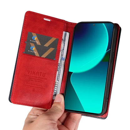 YIKATU YK-006 For Xiaomi 13T / 13T Pro / Redmi K60 Ultra Case PU Leather Litchi Texture Wallet Cover