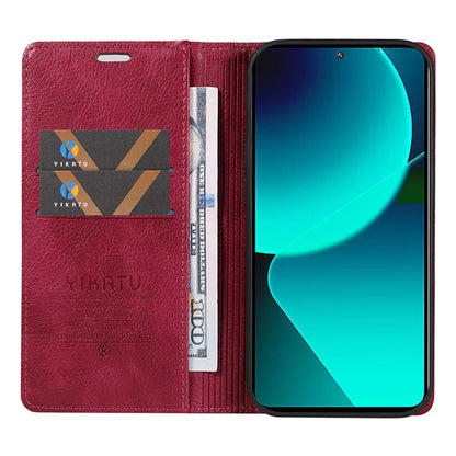 YIKATU YK-006 For Xiaomi 13T / 13T Pro / Redmi K60 Ultra Case PU Leather Litchi Texture Wallet Cover