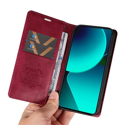 YIKATU YK-006 For Xiaomi 13T / 13T Pro / Redmi K60 Ultra Case PU Leather Litchi Texture Wallet Cover
