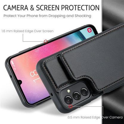 CASEME C22 Series For Samsung Galaxy A24 4G (162.1 x 77.6 x 8.3mm) Phone Case RFID Blocking PU Leather Cover
