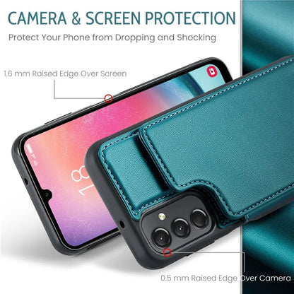 CASEME C22 Series For Samsung Galaxy A24 4G (162.1 x 77.6 x 8.3mm) Phone Case RFID Blocking PU Leather Cover