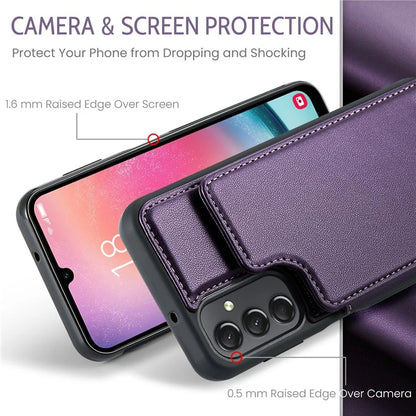 CASEME C22 Series For Samsung Galaxy A24 4G (162.1 x 77.6 x 8.3mm) Phone Case RFID Blocking PU Leather Cover