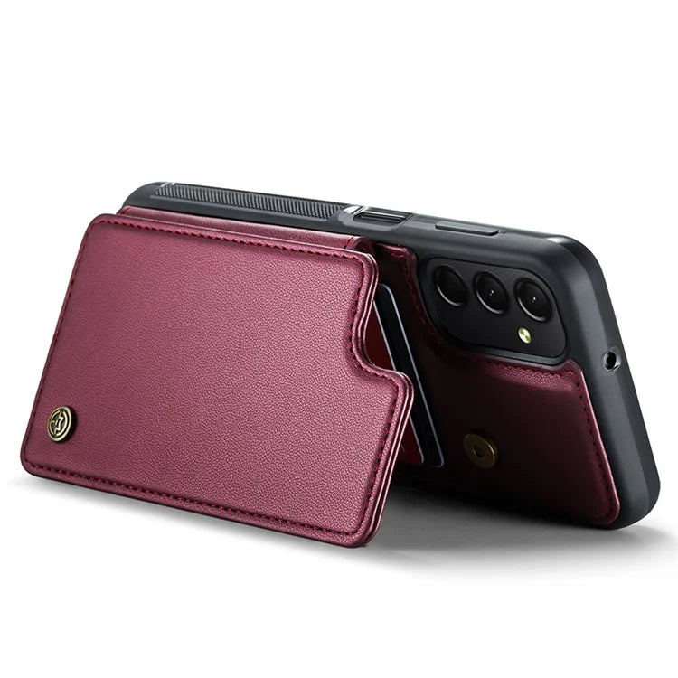 CASEME C22 Series For Samsung Galaxy A24 4G (162.1 x 77.6 x 8.3mm) Phone Case RFID Blocking PU Leather Cover