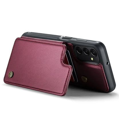 CASEME C22 Series For Samsung Galaxy A24 4G (162.1 x 77.6 x 8.3mm) Phone Case RFID Blocking PU Leather Cover