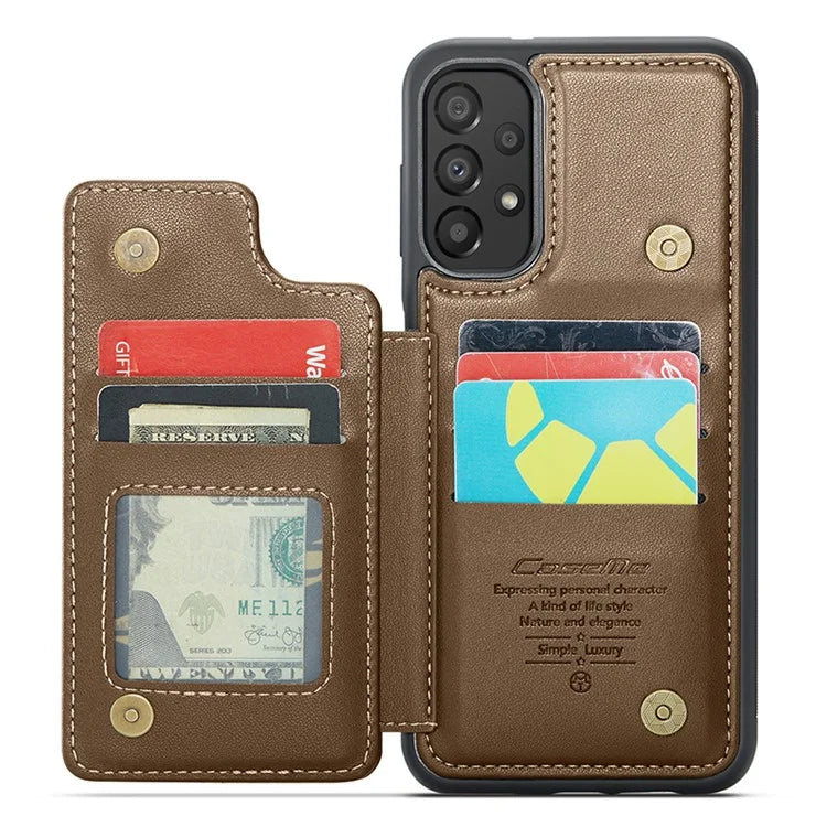 CASEME C22 Series For Samsung Galaxy A33 5G Case Litchi Texture Protective Cover with Card Slots