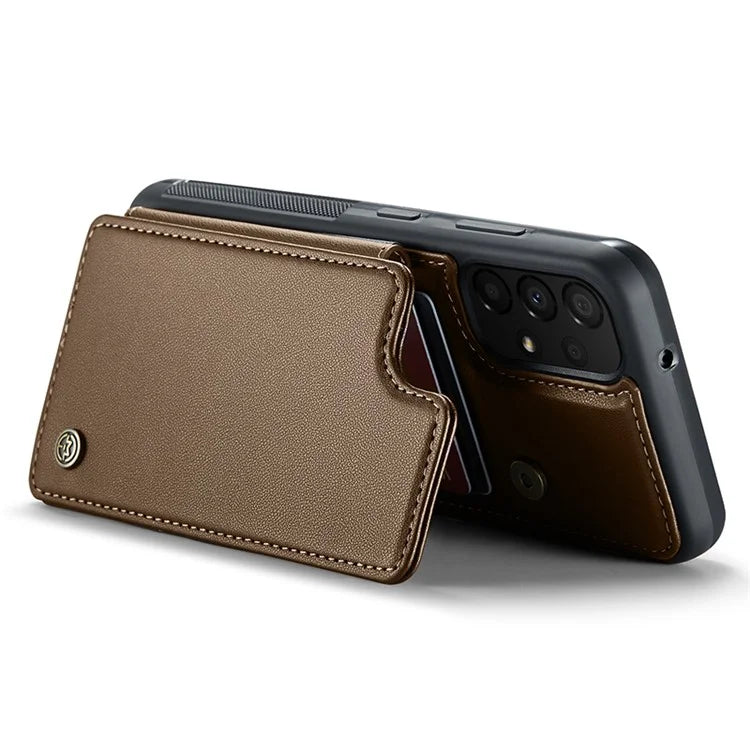 CASEME C22 Series For Samsung Galaxy A33 5G Case Litchi Texture Protective Cover with Card Slots