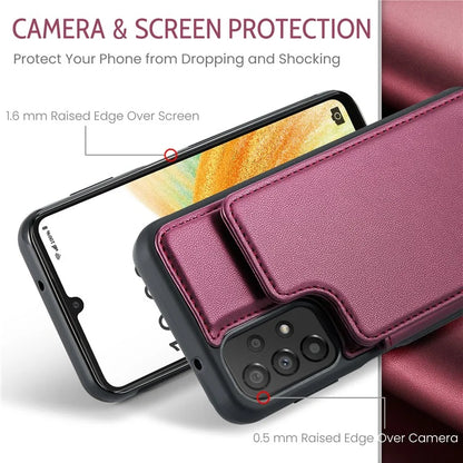 CASEME C22 Series For Samsung Galaxy A33 5G Case Litchi Texture Protective Cover with Card Slots