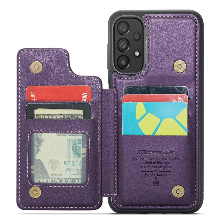 CASEME C22 Series For Samsung Galaxy A33 5G Case Litchi Texture Protective Cover with Card Slots