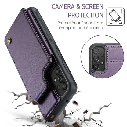 CASEME C22 Series For Samsung Galaxy A33 5G Case Litchi Texture Protective Cover with Card Slots