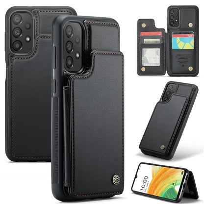 CASEME C22 Series For Samsung Galaxy A33 5G Case Litchi Texture Protective Cover with Card Slots
