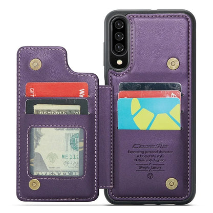 CASEME C22 Series for Samsung Galaxy A50 Case TPU+PU Leather Litchi Texture Kickstand Cover