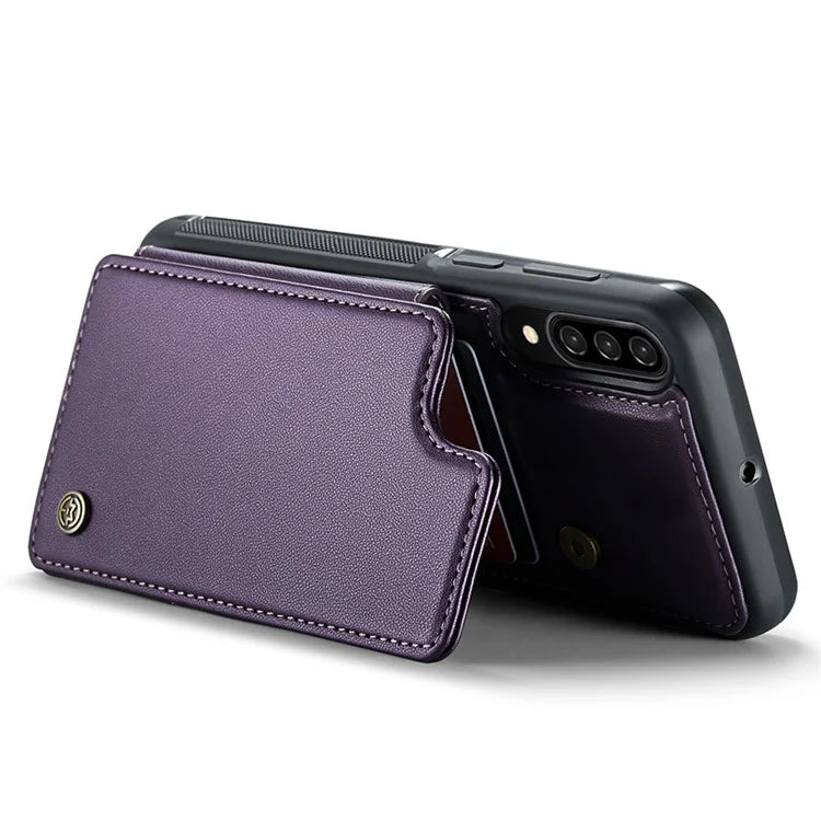 CASEME C22 Series for Samsung Galaxy A50 Case TPU+PU Leather Litchi Texture Kickstand Cover