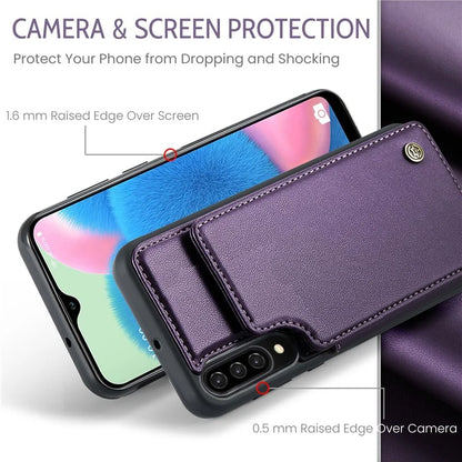 CASEME C22 Series for Samsung Galaxy A50 Case TPU+PU Leather Litchi Texture Kickstand Cover