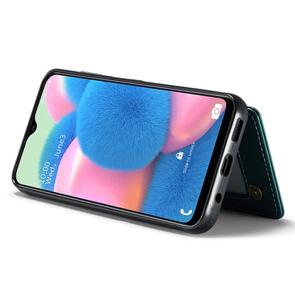 CASEME C22 Series for Samsung Galaxy A50 Case TPU+PU Leather Litchi Texture Kickstand Cover