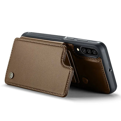 CASEME C22 Series for Samsung Galaxy A50 Case TPU+PU Leather Litchi Texture Kickstand Cover