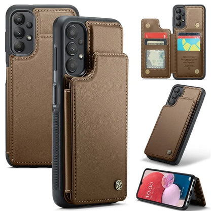 CASEME C22 Series for Samsung Galaxy A13 4G Case Glossy RFID Blocking Phone Shell with Card Holder