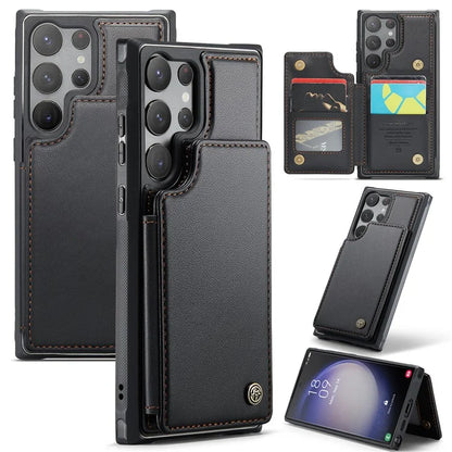 CASEME C22 Series for Samsung Galaxy S23 Ultra Case RFID Blocking Kickstand Smart Phone Protector