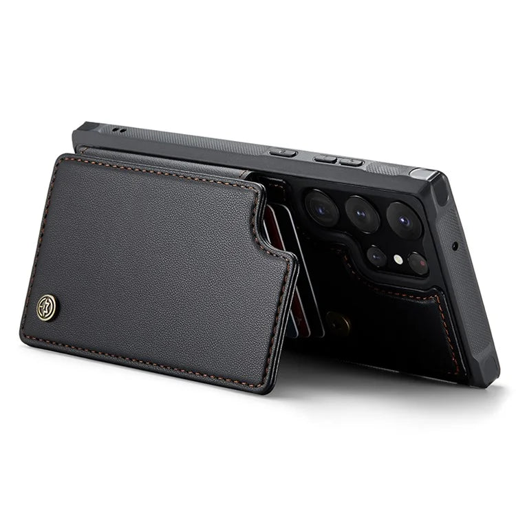 CASEME C22 Series for Samsung Galaxy S23 Ultra Case RFID Blocking Kickstand Smart Phone Protector