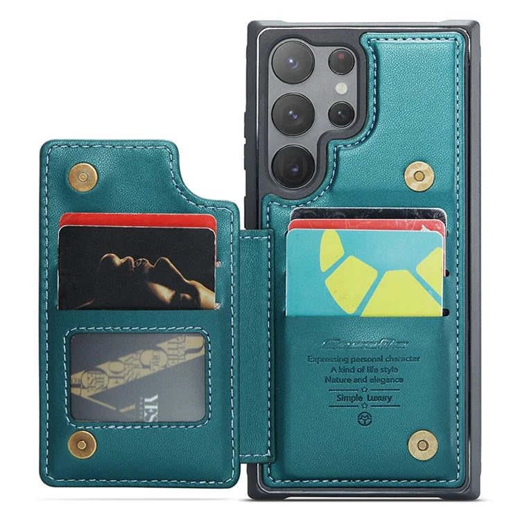CASEME C22 Series for Samsung Galaxy S23 Ultra Case RFID Blocking Kickstand Smart Phone Protector