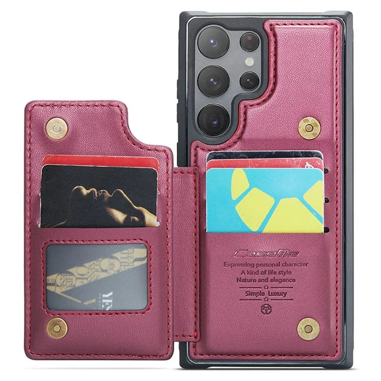 CASEME C22 Series for Samsung Galaxy S23 Ultra Case RFID Blocking Kickstand Smart Phone Protector