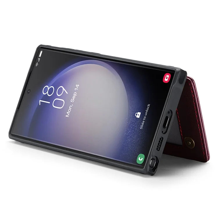 CASEME C22 Series for Samsung Galaxy S23 Ultra Case RFID Blocking Kickstand Smart Phone Protector