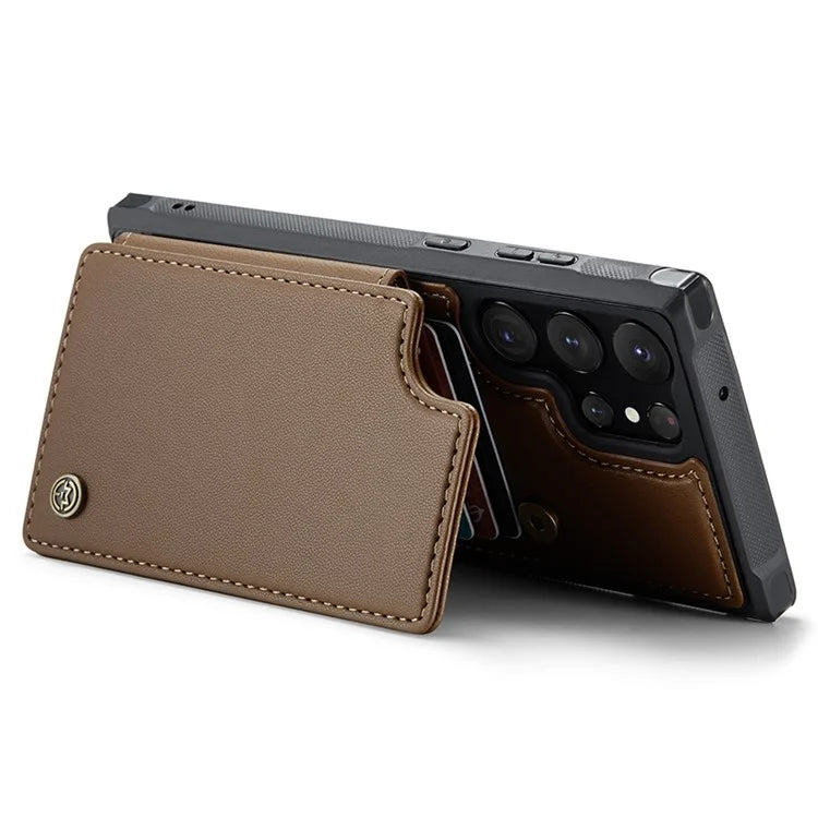 CASEME C22 Series for Samsung Galaxy S23 Ultra Case RFID Blocking Kickstand Smart Phone Protector