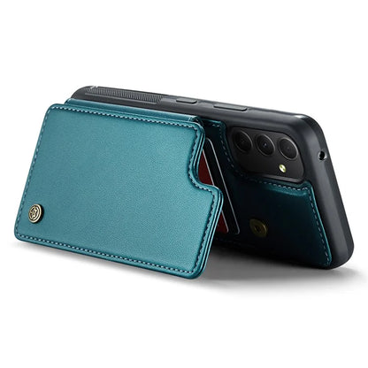CASEME C22 Series For Samsung Galaxy A34 5G Case Glossy RFID Blocking Leather Phone Cover